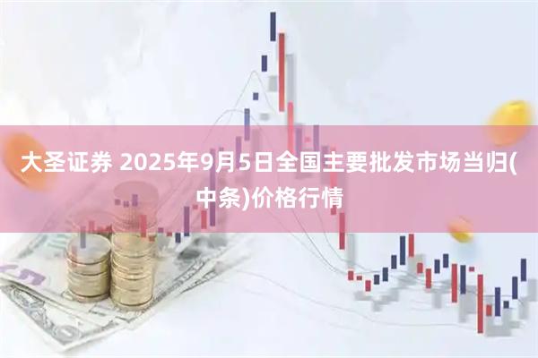 大圣证券 2025年9月5日全国主要批发市场当归(中条)价格行情